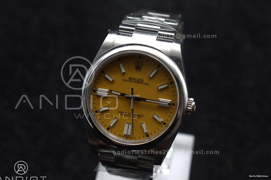 Steel VR Clean OnTrend 124300 Perpetual Yellow 1:1 Edition 41mm Best Oyster Dial 937 904L 1030